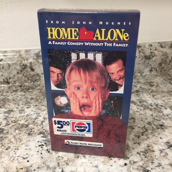 Home Alone VHS 1991 Original Factory Sealed FOX Watermark Pepsi & AA Promo NEW